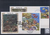 1986 PALAU/FISH/4FDC 106+ 2SCAN