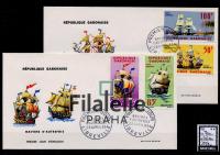 1965 GABON/SHIP/2FDC 217/20