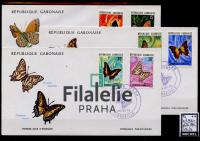 1973 GABON/BUTTERFLY/3FDC 494/9
