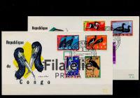 1963 CONGO/KINS/BIRD/2FDC 138/44