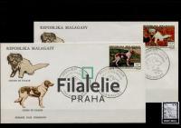 1974 MADAGASCAR/DOG/2FDC 726/7