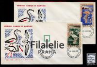 1961 MAURITANIA/BIRD/2FDC 178/9