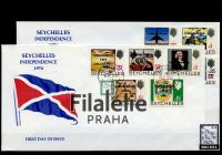 1976 SEYCHELLES/INDENPENDENCE/2FDC 366/74