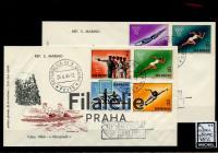 1964 SANMARINO/TOKIO/4FDC 802/13 2SCAN