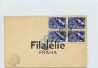 1949 BRASIL/AIR/FDC 744(4Bl)B