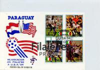 1991 PARAGUAY/FOTTBAL/FDC 4522/5 