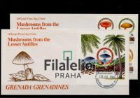 1986 G.GRENADINES/MUSHROOMS/2FDC 771/4+Bl.111