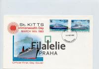 1983 St.KITTS/SHIP/FDC 97/8