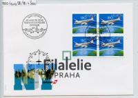 1996 SWISS/AIR/FDC 1609(4Bl)