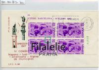 1967 ESPANA/COLUMBUS/FDC 1710(4Bl)