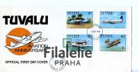 1980 TUVALU/AIR/FDC 129/32