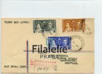 1937 BRIT.GUIANA/USA KGVI/REG/FDC