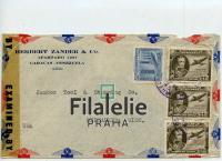 1943 VENEZUELA/USA CENSOR/AIR