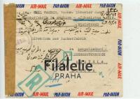 1953 AFGHANISTAN/AUSTRIA CENSOR/REG 2SCAN