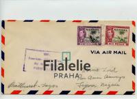 1941 GAMBIA FirstFlight KGVI 2SCAN