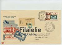 1952 MAROC FDC/REGIST. 2SCAN