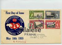1955 JAMAICA FDC/QEII/REGIST. 2SCAN