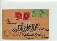 1922 INDIA KGV/TAX PScard