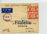 1943 INDIA KGVI/CENSOR