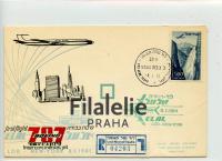 1961 ISRAEL FirstFlight/REGIST. 2SCAN