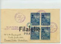 1943 PARAGUAY FDC/REGIST. 2SCAN