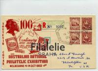 1950 AUSTRALIA FDC/REGIST. 2SCAN