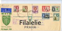 1953 SOUTH/RHODESIA FDC/QEII/REGIST. 2SCAN