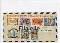 1947 SAN MARINO FDC/REGIST. 2SCAN