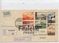 1947 /SLAND/ENGLAND FDC/REGIST.