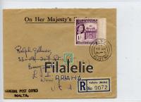 1959 MALTA QEII/REGIST. 2SCAN