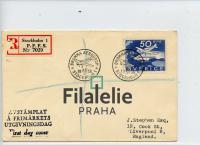 1936 SVERIGE/ENGLAND FDC/REGIST.