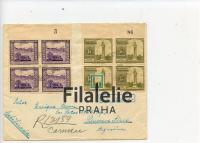 1946 PARAGUAY/ARGENTINA REGIST. 2SCAN