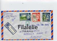 1961 JAMAICA/ENGLAND QEII/REGIST. 2SCAN