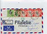 1961 JAMAICA/ENGLAND QEII/REGIST. 2SCAN
