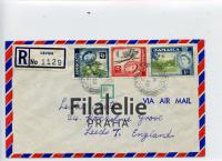 1962 JAMAICA/ENGLAND QEOO/REGIST. 2SCAN