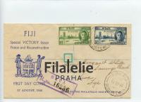 1946 FIJI KGVI/FDC/REGIST 2SCAN