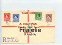 1937 NEW GUINEA/ENGLAND KGVI/REGIST/FDC 2SCAN