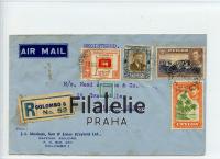 1949 CEYLON/US KGVI/REGIST 2SCAN