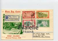 1949 RAROTONGA/US REG/FDC 2SCAN