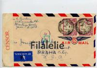 1942 JAMAICA/US KGVI/CENSOR