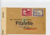 1941 BELG.CONGO/US CENSOR 2SCAN
