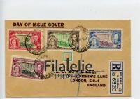 1937 SOUTH RHODESIA/ENGLAND KGVI/REG/FDC 2SCAN