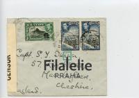 1943 CEYLON/ENGLAND KGVI CENSOR