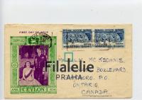 1954 CEYLON/CANADA QEII/FDC