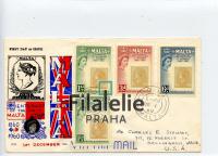 1960 MALTA/US QEII/FDC/REG 2SCAN