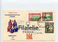 1954 FIJI QEII/FDC
