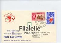 1963 FIJI/VICTORIA QEII/FDC