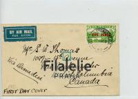 1936 NEWZEALAND/CANADA FDC/AIR 2SCAN