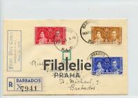 1937 BARBADOS KGVI/FDC/REG