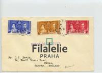 1937 LEEWARD/ENGLAND FDC/KGVI